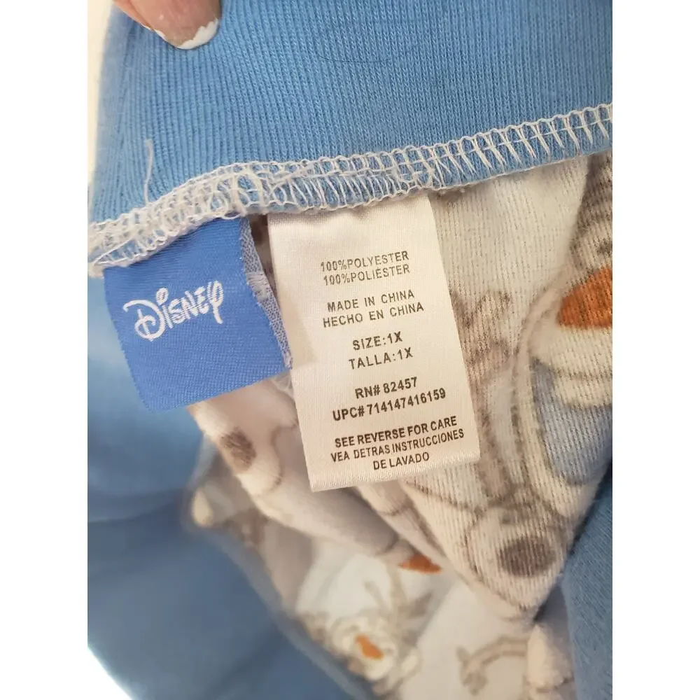 Disney Frozen Olaf PJ pants sx 1x EUC - Picture 2 of 3